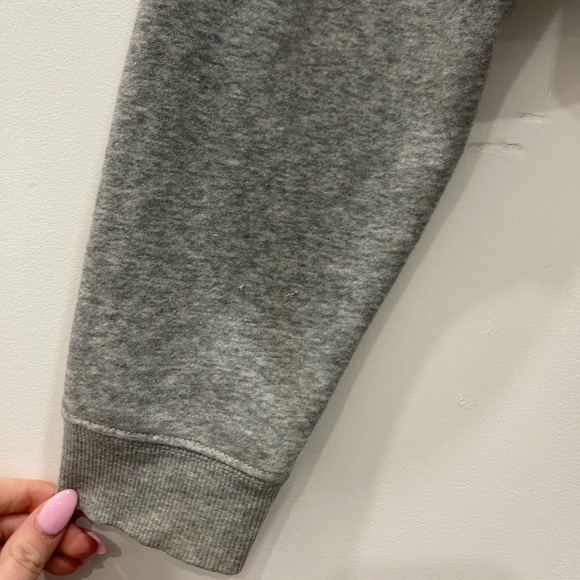 Urban Outfitters Out From Under Cropped Hoodie Raw Hem Sweatshirt Small Grey - Picture 6 of 6